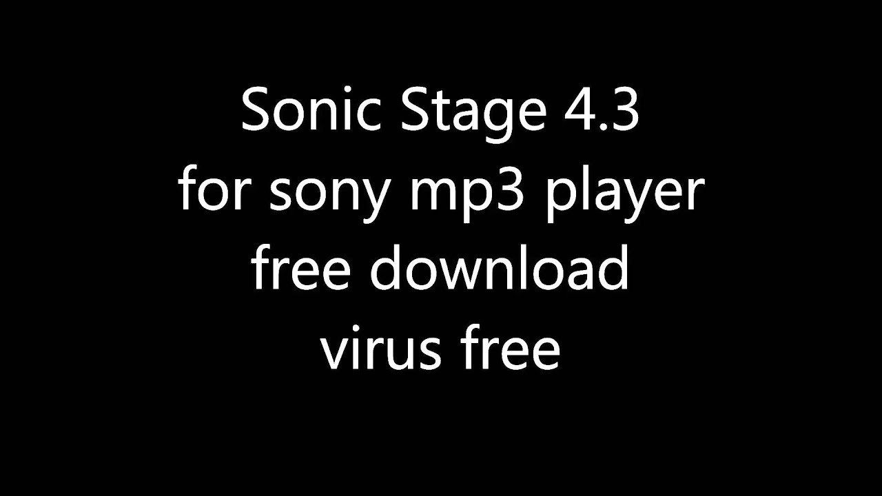 sonicstage 4.3 download